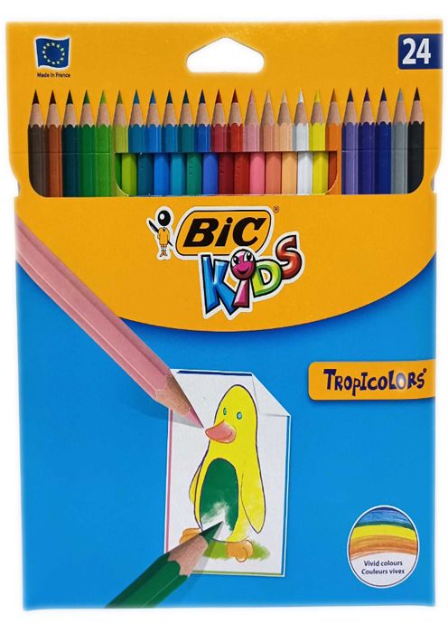 ЦВЕТНИ МОЛИВИ, BIC TROPICOLORS, 24 цвята